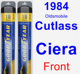 Front Wiper Blade Pack for 1984 Oldsmobile Cutlass Ciera - Assurance