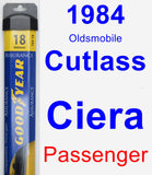 Passenger Wiper Blade for 1984 Oldsmobile Cutlass Ciera - Assurance