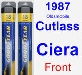 Front Wiper Blade Pack for 1987 Oldsmobile Cutlass Ciera - Assurance