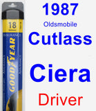 Driver Wiper Blade for 1987 Oldsmobile Cutlass Ciera - Assurance