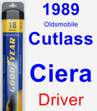 Driver Wiper Blade for 1989 Oldsmobile Cutlass Ciera - Assurance