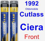 Front Wiper Blade Pack for 1992 Oldsmobile Cutlass Ciera - Assurance