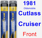 Front Wiper Blade Pack for 1981 Oldsmobile Cutlass Cruiser - Assurance