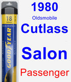 Passenger Wiper Blade for 1980 Oldsmobile Cutlass Salon - Assurance