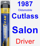 Driver Wiper Blade for 1987 Oldsmobile Cutlass Salon - Assurance