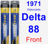 Front Wiper Blade Pack for 1971 Oldsmobile Delta 88 - Assurance