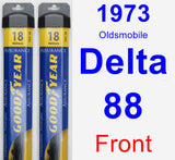 Front Wiper Blade Pack for 1973 Oldsmobile Delta 88 - Assurance