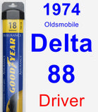 Driver Wiper Blade for 1974 Oldsmobile Delta 88 - Assurance