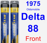 Front Wiper Blade Pack for 1975 Oldsmobile Delta 88 - Assurance