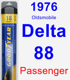 Passenger Wiper Blade for 1976 Oldsmobile Delta 88 - Assurance