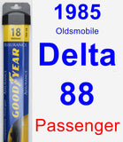 Passenger Wiper Blade for 1985 Oldsmobile Delta 88 - Assurance