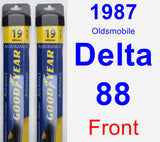 Front Wiper Blade Pack for 1987 Oldsmobile Delta 88 - Assurance