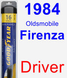 Driver Wiper Blade for 1984 Oldsmobile Firenza - Assurance