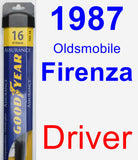 Driver Wiper Blade for 1987 Oldsmobile Firenza - Assurance