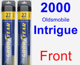 Front Wiper Blade Pack for 2000 Oldsmobile Intrigue - Assurance