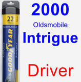 Driver Wiper Blade for 2000 Oldsmobile Intrigue - Assurance