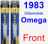 Front Wiper Blade Pack for 1983 Oldsmobile Omega - Assurance