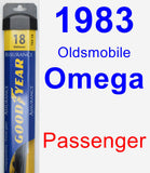 Passenger Wiper Blade for 1983 Oldsmobile Omega - Assurance