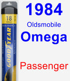 Passenger Wiper Blade for 1984 Oldsmobile Omega - Assurance