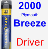 Driver Wiper Blade for 2000 Plymouth Breeze - Assurance