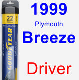 Driver Wiper Blade for 1999 Plymouth Breeze - Assurance