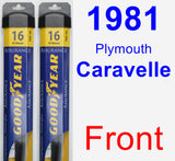 Front Wiper Blade Pack for 1981 Plymouth Caravelle - Assurance