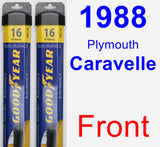 Front Wiper Blade Pack for 1988 Plymouth Caravelle - Assurance