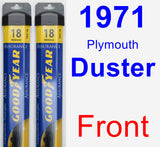 Front Wiper Blade Pack for 1971 Plymouth Duster - Assurance