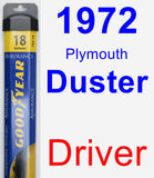 Driver Wiper Blade for 1972 Plymouth Duster - Assurance