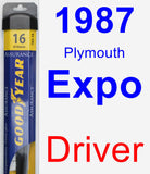 Driver Wiper Blade for 1987 Plymouth Expo - Assurance