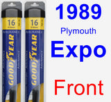 Front Wiper Blade Pack for 1989 Plymouth Expo - Assurance