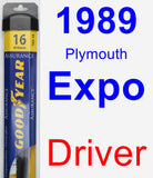 Driver Wiper Blade for 1989 Plymouth Expo - Assurance