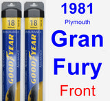 Front Wiper Blade Pack for 1981 Plymouth Gran Fury - Assurance