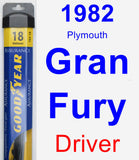 Driver Wiper Blade for 1982 Plymouth Gran Fury - Assurance