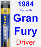 Driver Wiper Blade for 1984 Plymouth Gran Fury - Assurance