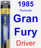 Driver Wiper Blade for 1985 Plymouth Gran Fury - Assurance