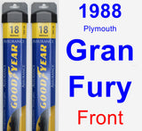 Front Wiper Blade Pack for 1988 Plymouth Gran Fury - Assurance