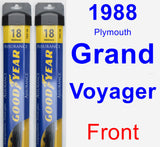 Front Wiper Blade Pack for 1988 Plymouth Grand Voyager - Assurance