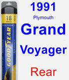 Rear Wiper Blade for 1991 Plymouth Grand Voyager - Assurance