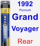 Rear Wiper Blade for 1992 Plymouth Grand Voyager - Assurance