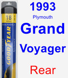 Rear Wiper Blade for 1993 Plymouth Grand Voyager - Assurance