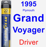 Driver Wiper Blade for 1995 Plymouth Grand Voyager - Assurance