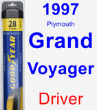 Driver Wiper Blade for 1997 Plymouth Grand Voyager - Assurance