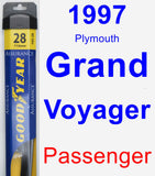 Passenger Wiper Blade for 1997 Plymouth Grand Voyager - Assurance