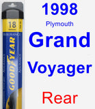 Rear Wiper Blade for 1998 Plymouth Grand Voyager - Assurance