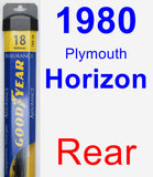 Rear Wiper Blade for 1980 Plymouth Horizon - Assurance