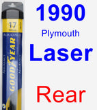 Rear Wiper Blade for 1990 Plymouth Laser - Assurance