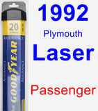 Passenger Wiper Blade for 1992 Plymouth Laser - Assurance