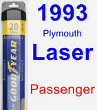 Passenger Wiper Blade for 1993 Plymouth Laser - Assurance