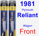 Front Wiper Blade Pack for 1981 Plymouth Reliant - Assurance